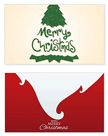 Weihnachtskarte Merry Christbaum, grüne Illustration