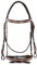 EQUESTRO BRIGLIA CLINCHER ROSE GOLD OHNE REDINI, COB, dunkelbraun, 1