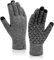 SIMIYA Winter Gloves for Men Women Soft Knit Thermal Gloves Warm Non Slip Touch Screen Glove for Cycling Driving Running White