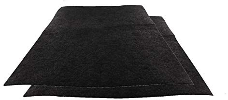 DL-pro Lot de 2 filtres à charbon actif - 38 x 55 cm - Découpables - Universel - Pour hotte aspirante