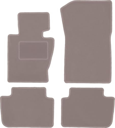 Wielganizator Automatte – Passend für BMW X3 E83 SUV 2003-2010 – Velours – Autozubehör - Auto Fußmatten – Fußmatte Auto – 4-teilig - beige