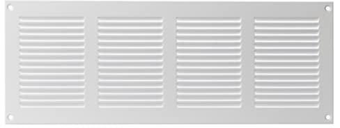 400x150mm Griglie D'Aerazione/Ventilazione in Metallo - Bianca Griglia D'aria con Rete Anti Insetti