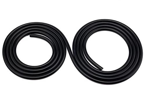 AIEX 3mm Innendurchmesser 3m Hochtemperatur Silikon Vakuumschlauch, High Performance Hochtemperatur Silikonschlauch für Verwendung des Fahrzeugkühlers (Schwarz)