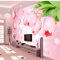 Benutzerdefinierte große Fresko romantische Tulpe TV Schlafzimmer Hintergrund Vliestapete papel de parede para quarto-250x175cm