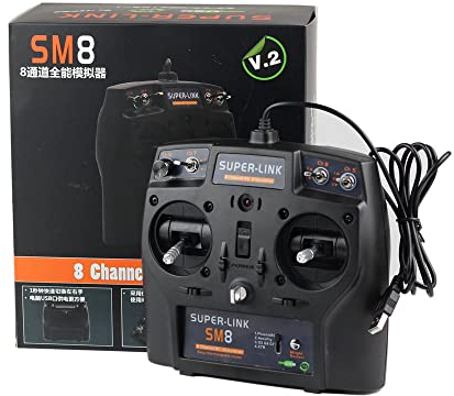 MachineToParts SuperLink SM8 8CH RC Simulator Controller für PhoenixRC Realflight FPVFreeRider Liftoff Flugzeug Hubschrauber FPV Racing Drohne