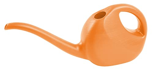 BAUSTER® Gießkanne, Gartengießkanne aus Kunststoff für Innen- und Außenbereich 2 Liter, Bewässerung, Blumen Farbige Gießkanne auch für Kinder 2 l (orange)