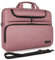 DOMISO 15-15,6 Zoll Wasserdicht Laptop Tasche Aktentasche Schultertasche Notebooktasche für 15.6 Lenovo IdeaPad ThinkPad/HP Pavilion 15 ENVY 15 / Dell XPS 15 / Apple/Asus, Rosa&Schwarz