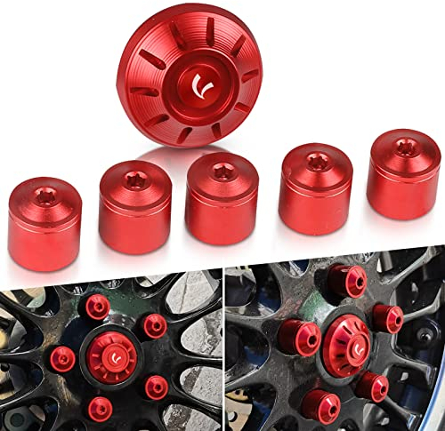 Motorrad Radkappen Radzierblenden Dekorative Abdeckungen Für Vespa 400 946 red Elettrica 30 45 MPH GT200 GT60 GTS GTV 250 300 LX 150 50 LXV 150 PX 50 Primavera Sprint 150 50 Sei Giorni 300 Rot