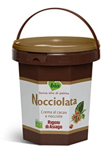 RIGONI DI ASIAGO - Nocciolata, Crema Cacao y Avellanas, Sin Azucar - 2,5 Kg | Sin azúcar añadida. Sin aceite de palma. Orgánica y ecológica. Dieta Kosher. Apto para veganos