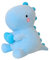 SQEQE Dinosaur Stuffed Animal, Loving Soft Dino Plush Toys with Holding Heart for Valentine Day, Sweet Romantic Anniversary Birthday Gift for Her Girls Boys Girlfriend Blue 50CM
