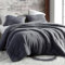 Nyescasa Plüsch Bettwäsche 135x200 Winter Warme Flauschige Teddy Fleece Winterbettwäsche Set Grau Anthrazit Cashmere Touch Bettbezug Kuschel Deckenbezug mit Reißverschluss und Kissenbezug 80x80cm