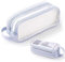 X SIM FITNESSX durchsichtig Federmäppchen Mäppchen Teenager Federtaschen Groß Etui Schule Big Pencil Case Büro Federtasche Erwachsene Transparent (Blau)