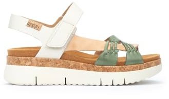 Sandales à Semelles compensées en Cuir Palma pour Femme Color Mint Green
