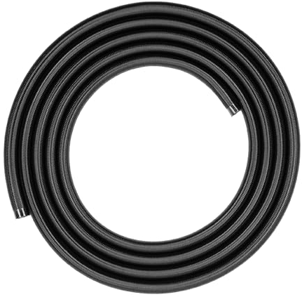 CORSAIR Hydro X Series XT Softline Tubos de Malla - Corte a Medida Sencillo - Caucho EPDM Resistente - Negro