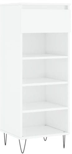 vidaXL Schuhschrank Hochglanz-Weiß 40x36x105 cm Holzwerkstoff