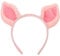 PATKAW Schweineohren Stirnband Rosa Tierhaarband: Welpenohren-Kopfbedeckung Lustiger Cosplay - Kopfschmuck Kopfbedeckung Haarband Für Mädchen - Halloween Tier Cosplay Kopfbedeckung