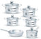 Kitchen King Frying Pan Pots and Pans Cookware Set with Lids Induction Compatible Aluminium Pan Set, Casserole Dishes with lids Oven Proof and Saucepans with Lids Induction PFOA Free (11)