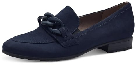 Jana Damen Slipper mit Blockabsatz Vegan, Navy, 41