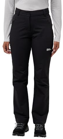 Jack Wolfskin Damen Activate Thermic Pants Wanderhose, Schwarz, 36 EU