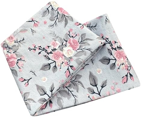 Wollhuhn ÖKO MINI Kinder Breites Elastisches Stirnband/Haarband Deutsche Herstellung Bequem Baumwolle (KU 48-52) (Rosen Grau)