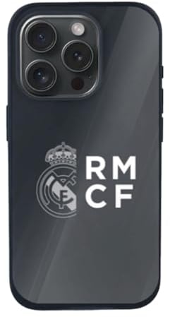 Real Madrid Premium iPhone 15 Pro Case to Protect Your Mobile Phone, Flexible Silicone Layer with Official Real Madrid Licence