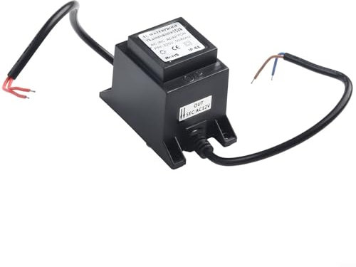 Transformador LED 12V Fuente de alimentación AC/AC, fuente de alimentación al aire libre Transformador IP67, con cortocircuito, sobrecarga, protección de temperatura, para iluminación LED (15W)