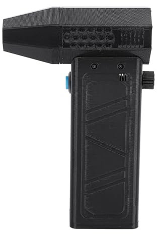 Elprico Mini Soplador Jet Dry, Ventilador Turbo Portátil Recargable de 1 RPM, Soplador de Aire para Secador de Coche para Teclado de Computadora Al Aire Libre Coche Hogar (BLACK)
