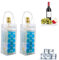 Sac à vin glacé, refroidisseur de vin, refroidisseur de vin, refroidisseur de bouteille de vin, refroidisseur de bouteille de vin, sac de vin transparent pliable, convient pour champagne ou vin blanc,