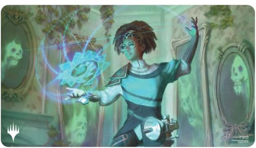 Ultra PRO - MTG Duskmourn Playmat Commander Ft. Zimone, Mystery Unraveler