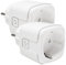 LED ATOMANT Pack 2x Enchufe Inteligente ZigBee, Requiere HUB Zigbee, Medidor de Consumo, Programable con Temporizador, Control Remoto por APP Smart Life y Voz, Compatible con Alexa y Google Home