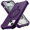Micoden Magnetic Case for iPhone 15,Compatible with Magsafe,4 Corner Reinforced Protection Airbag Drop Protective Phone Case,Anti-Fingerprint Translucent Matte,Slim Shockproof Cover-Purple