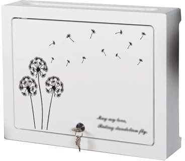 Wireless Internet Router Shelf Wall Mounted Storage Box for Cable Management Dandelion Lock Size: 38 * 30 * 9cm