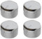 Aspares 4 manopole di controllo per piano cottura, colore argento, tipo lungo, compatibili con Neff FR150160