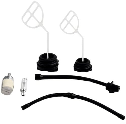 45CC 52CC 58CC Chainsaw Fuel Filter Hose Pipe Line Cap Set Compatible With 4500 5200 5800 Models Single Cylinder 2-Stroke Petrol Gas Powered Chainsaws