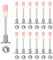 100 Stück Nägel für Betonwände und M8 Muttern Set für Nagelpistole, 7,3 mm Gehärtet Stahlnägel Set, Bolzenschussgerät, Durchdringende Betonnägel für Wände, Decken und Mehr (100, Silber)