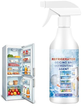 Kühlschrank Abtauspray,Kühl und Gefrierschrank Abtauspray,120 ml Abtauspray für Gefrierschrank,Enteiserspray für Kühlschränke,Gefrierschrank-Abtau- und Enteisungsspray