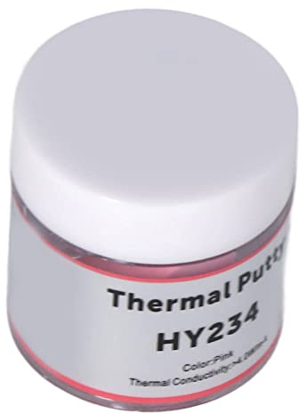 Headerbs Pasta Termica in Pasta Ad Alte Prestazioni Grasso Termico Rosa per Dissipatore di Calore della CPU con Grasso in Silicone per Componenti Meccanici per PC (10g)