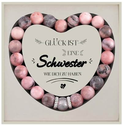 Lueaurra Armband für Schwester, Schwester Geschenk, Geschenk Schwester Geburtstag, Weihnachtsgeschenk für Schwester, Beste Schwester Geschenke