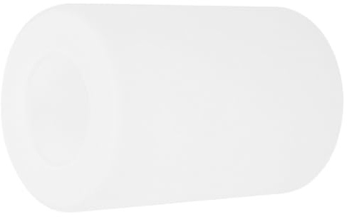 Weiß Mattiert Glaslampenschirm Zylindrischer für E27 Leuchten | 42mm Lochdurchmesser, Frosted Glasoberfläche, Gleichmäßige Lichtverteilung, für Wand und Pendelleuchten