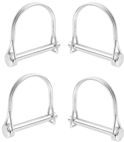 Perno pieghevole per tubi, 4 pezzi, perno di sicurezza 4,5 x 50 mm, perno di accoppiamento a D