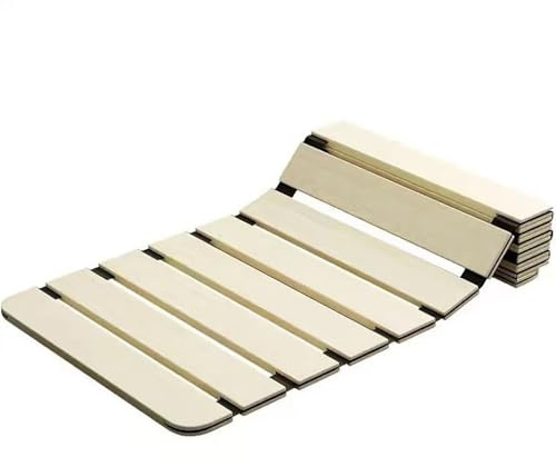 Queen Tragbares Klappbett mit Holzlatten, aufrollbare Matratzenstütze, Taillenschutz, Hartfaserplatte (100 x 190 cm) – ideal für Camping und Gäste