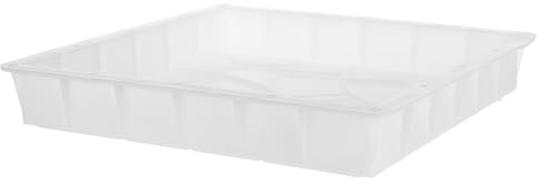 Angoily Moule à Dalles de Jardin en Béton Réutilisable, Moule Pavés en Pierre de Ciment pour Allée, Terrasse et Chemin Extérieur, Forme Double Éventail, Bricolage Pelouse et Aménagement