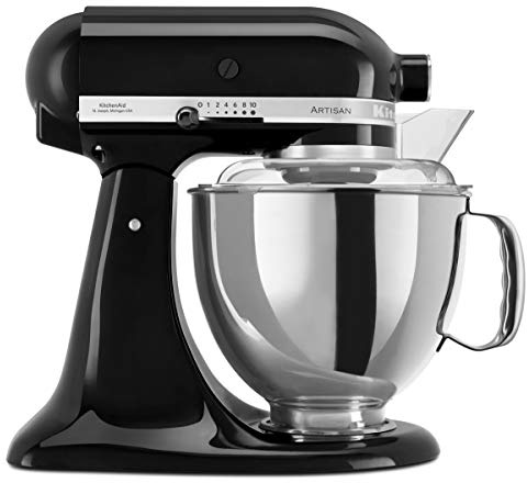 KitchenAid 175 Artisan 4.8L Stand Mixer Stainless Steel Black