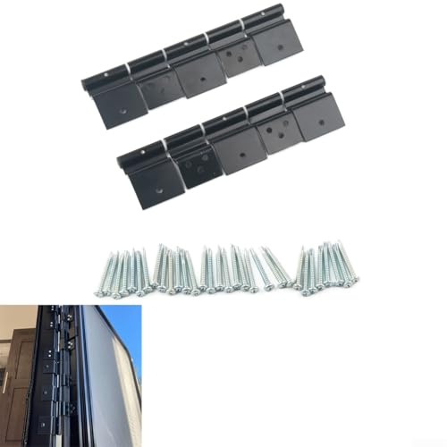 Kit de bisagra de fricción para puertas de entrada de caravanas de remolques de viaje de cinco ruedas; accesorios de repuesto de mecanismo de pivote de puerta de caravana de aleación de aluminio