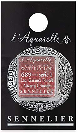 Sennelier Watercolour Half Pan S1 - Alizarin Crimson (689)
