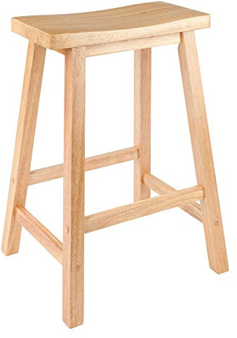 Winsome Satori Saddle Seat Counter Stool, Natural, 24