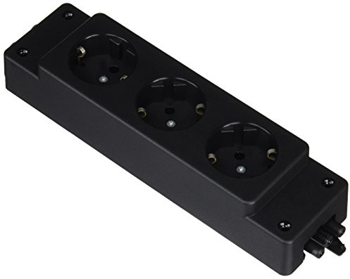 Wieland 99.601.0028.0 GESIS Base mit 3 Sockets In Diagonal schwarz