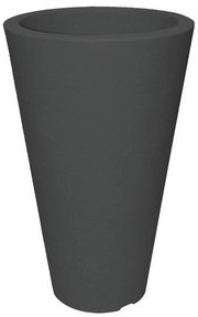 Pot de fleurs en plastique, hauteur 35 cm, diamètre A1 24 cm, anthracite de couleur – Pot Pot Fleurs Pots