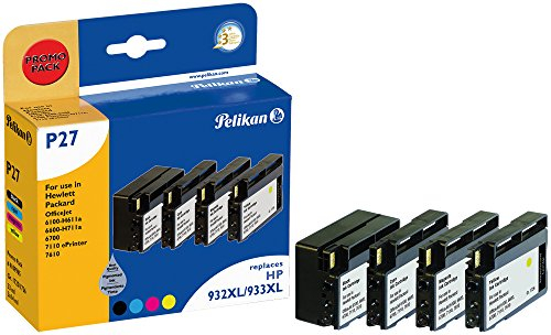 Pelikan Druckpatronen PromoPack P27 ersetzt HP CN053AE/CN054AE/CN055AE/CN056AE, BK/C/M/Y
