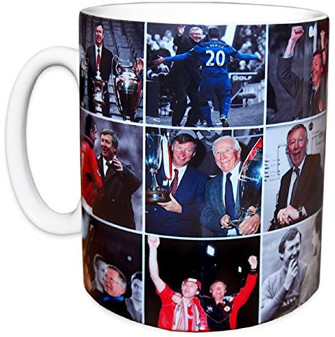 Manchester Football Legends of United Sir Alex Ferguson Ceramic Mug